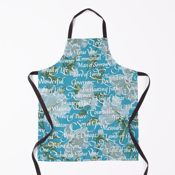Item preview, Names of Christ Calligraphy Pattern | Bright Aqua designed and sold by L Diane Johnson.
