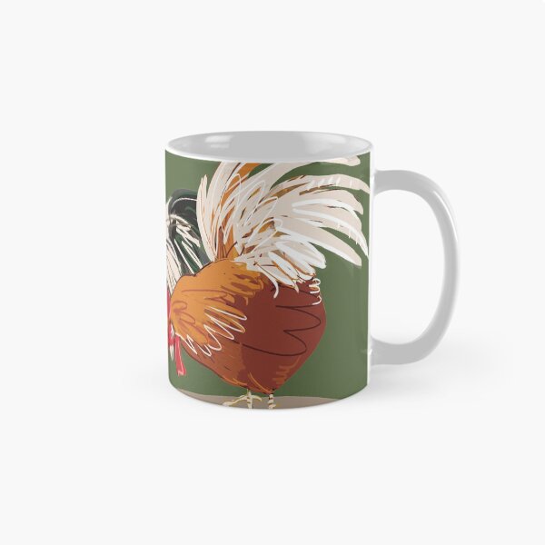 Item preview, Rooster pattern in green designed and sold by EskTuulispaa.