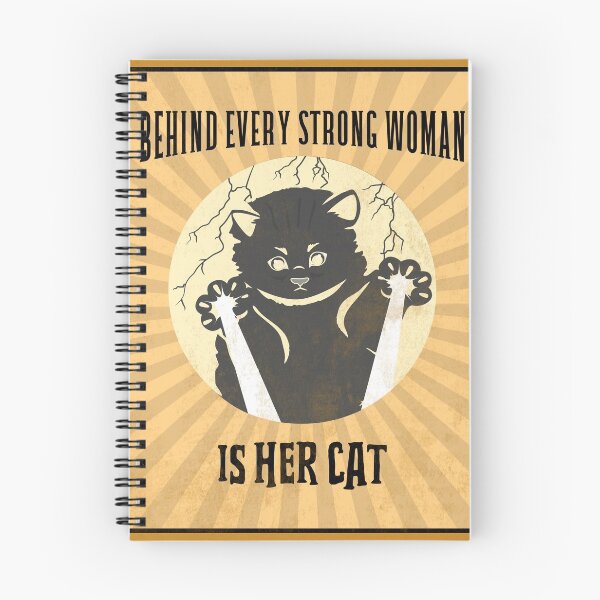 Item preview, behind every strong woman is her cat designed and sold by reka88.