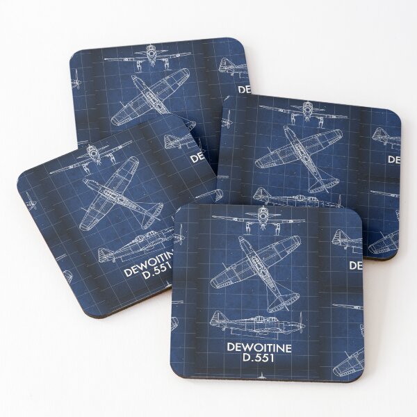 Item preview, Dewoitine D.551 Vintage Aircraft Blueprint Schematic designed and sold by Meek-Anime.
