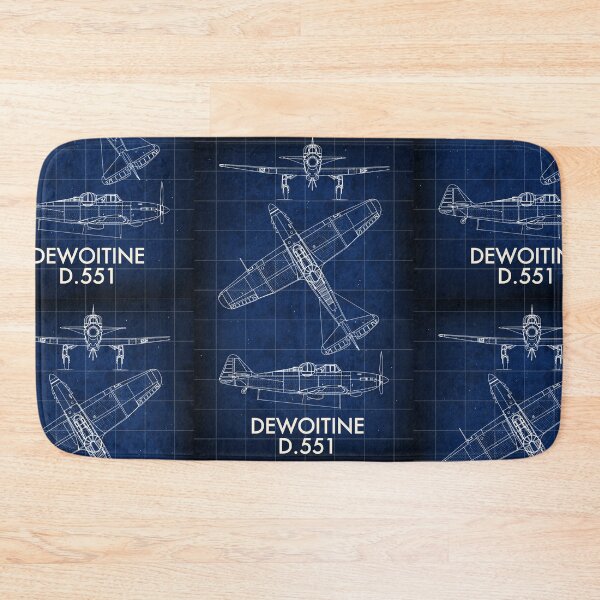Item preview, Dewoitine D.551 Vintage Aircraft Blueprint Schematic designed and sold by Meek-Anime.
