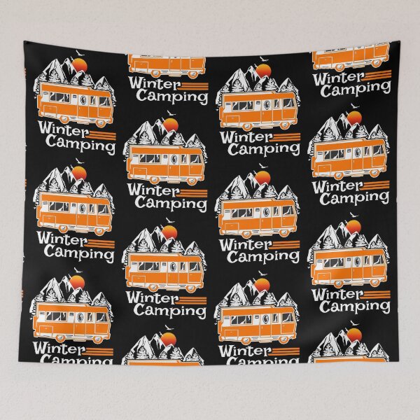 Item preview, Winter Camping Vintage RV Camper Recreational Vehicle designed and sold by CharJens.