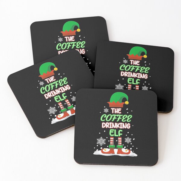 Item preview, the Coffee Drinking Elf  Funny idea gift for nurse student and coffee lovers mornings designed and sold by wi trendshop.