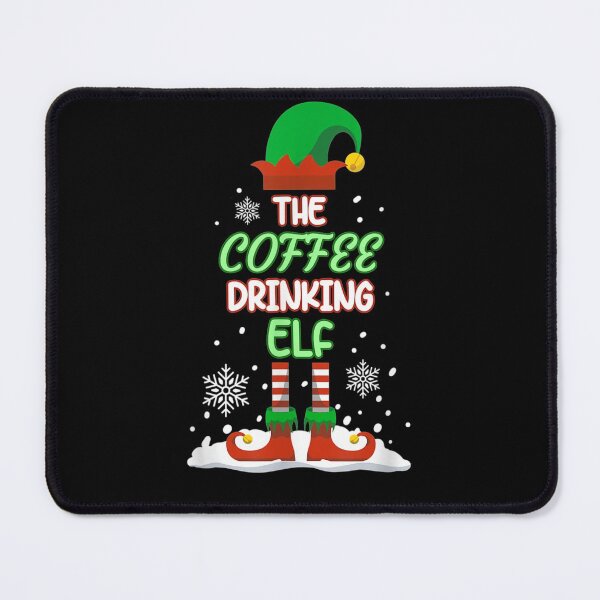 Item preview, the Coffee Drinking Elf Funny idea gift for nurse student and coffee lovers mornings designed and sold by wi trendshop.