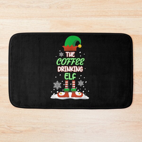 Item preview, the Coffee Drinking Elf  Funny idea gift for nurse student and coffee lovers mornings designed and sold by wi trendshop.