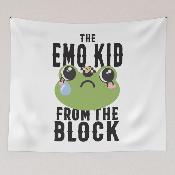 Item preview, The Emo Kid From The Block Frog designed and sold by racharanha.