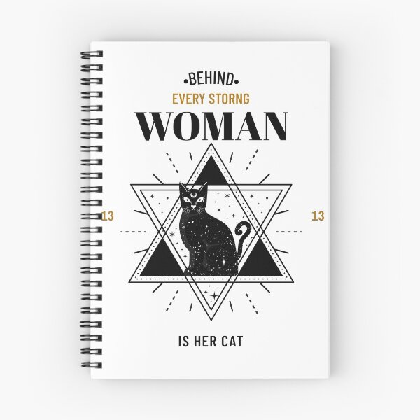 Item preview, behind every strong woman is her cat designed and sold by reka88.