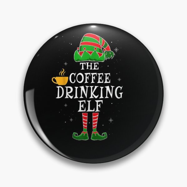 Item preview, coffee drinking Elf  Funny idea gift for nurse student and coffee lovers mornings designed and sold by wi trendshop.