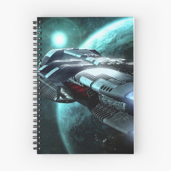 Item preview, Spaceship on the background of the planets designed and sold by TrendyThings37.