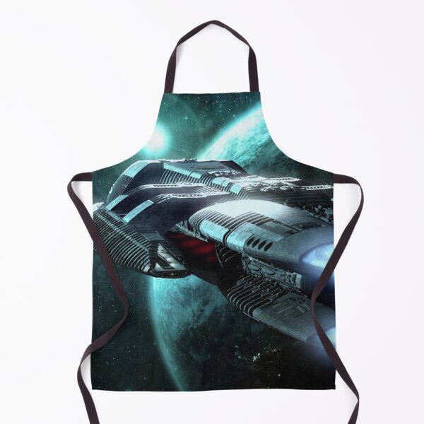Item preview, Spaceship on the background of the planets designed and sold by TrendyThings37.