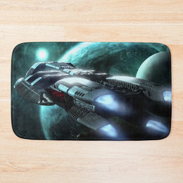 Item preview, Spaceship on the background of the planets designed and sold by TrendyThings37.