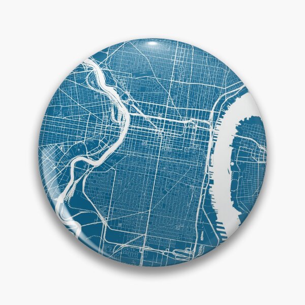 Item preview, Philadelphia, Pennsylvania, City Map - Blue designed and sold by helloadventure.