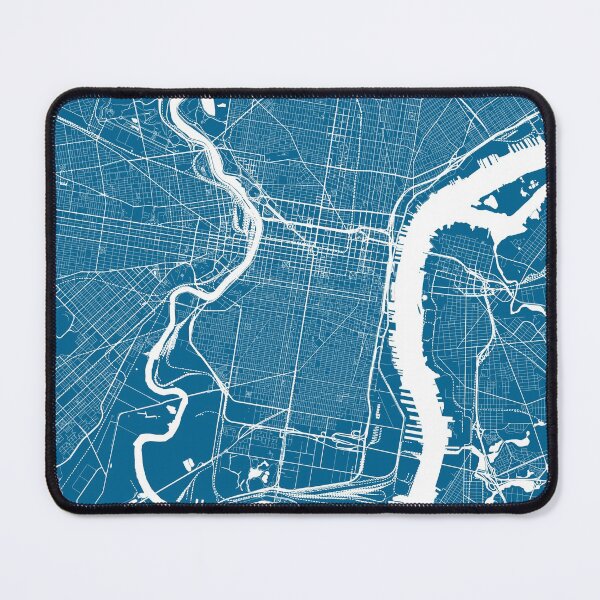Item preview, Philadelphia, Pennsylvania, City Map - Blue designed and sold by helloadventure.