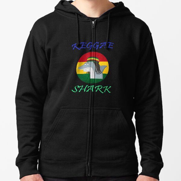 Dreadlock Tiburón Reggae Sudadera con capucha y cremallera