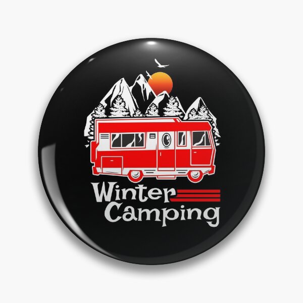 Item preview, Winter Camping Vintage RV Camper Recreational Vehicle designed and sold by CharJens.
