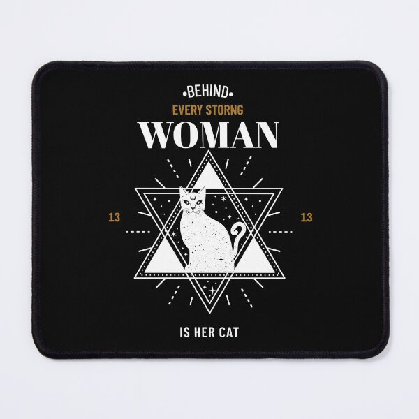 Item preview, behind every strong woman is her cat designed and sold by reka88.