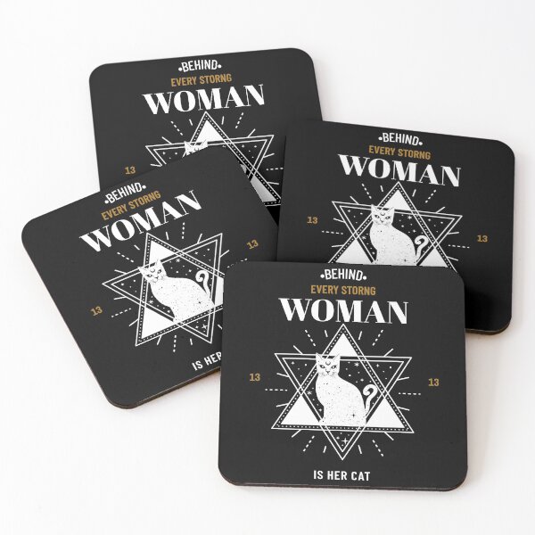 Item preview, behind every strong woman is her cat designed and sold by reka88.