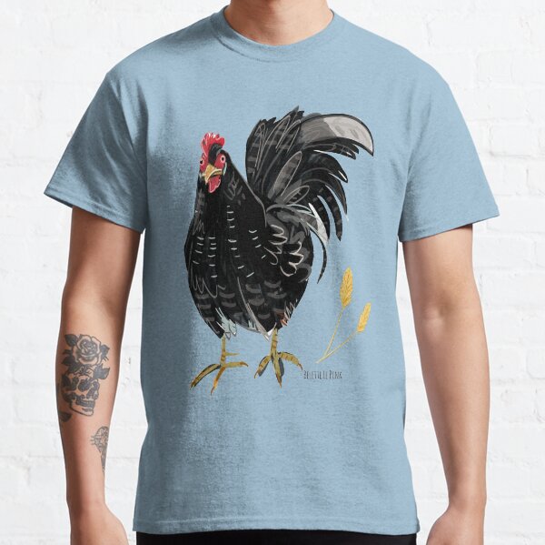 Rooster pattern in baby blue Classic T-Shirt