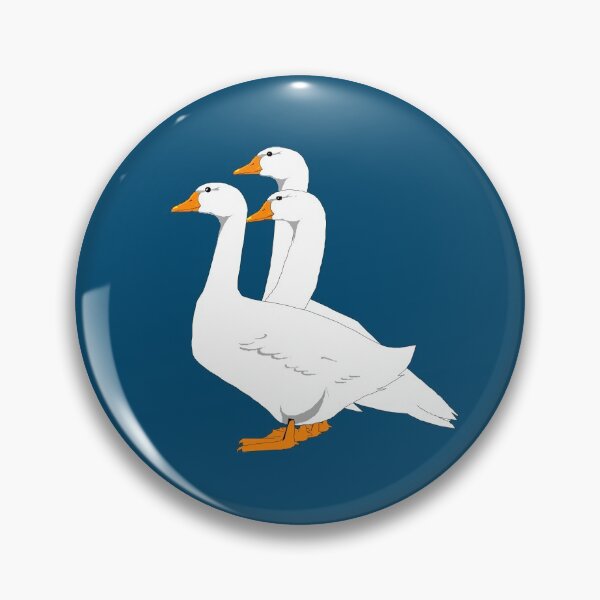 Item preview, Geese goosing around as a group of three designed and sold by DivergentStudio.