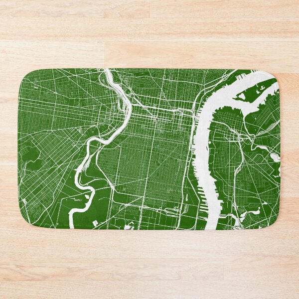 Item preview, Philadelphia, Pennsylvania, City Map - Green designed and sold by helloadventure.