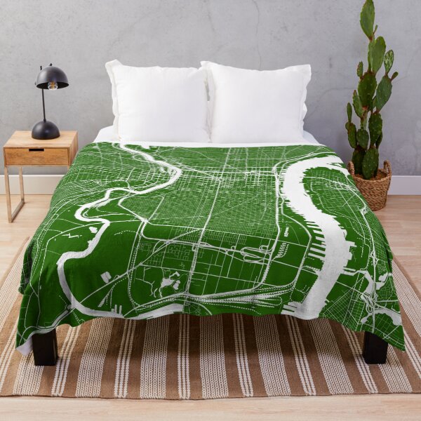 Item preview, Philadelphia, Pennsylvania, City Map - Green designed and sold by helloadventure.