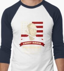 Larry David für den Präsidenten Baseballshirt für Männer