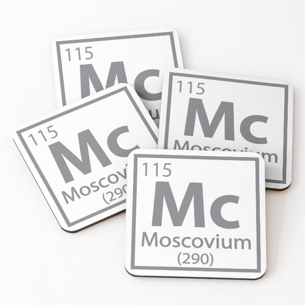 Item preview, Moscovium - Russian Science designed and sold by TravelScientist.