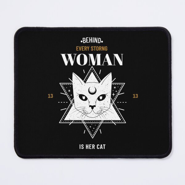 Item preview, behind every strong woman is her cat designed and sold by reka88.