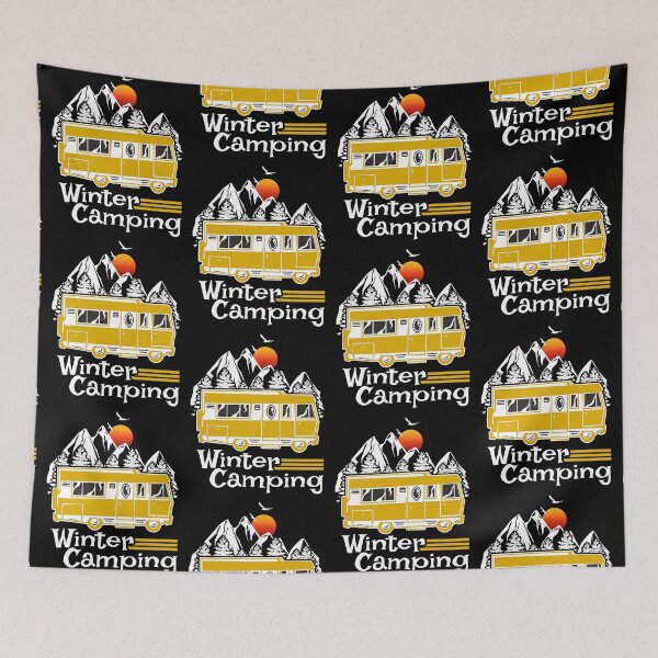 Item preview, Winter Camping Vintage RV Camper Recreational Vehicle designed and sold by CharJens.