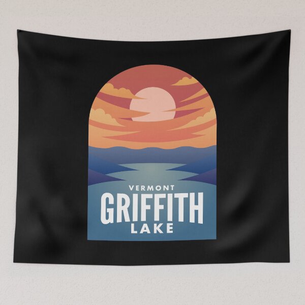 Item preview, Griffith Lake VT Retro Sunset designed and sold by HalpinDesign.