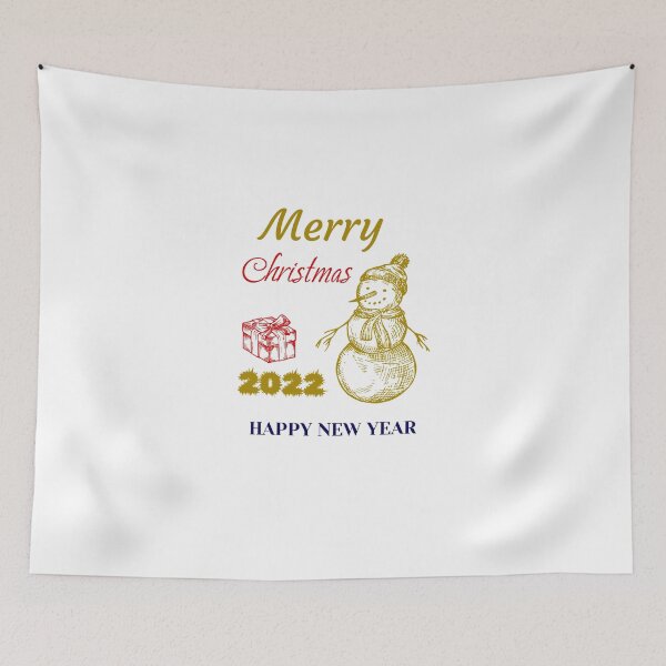 Aperçu de l'œuvre Christmas and happy new year mama 2022 créée et vendue par RedPic01.