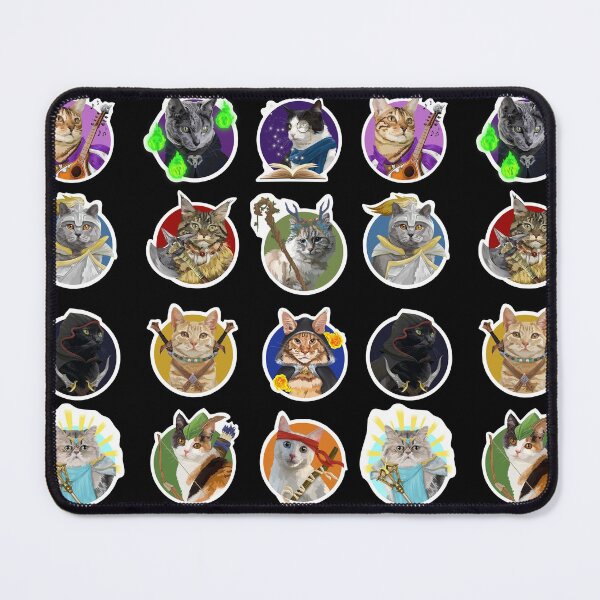Item preview, Kitty Adventuring Party designed and sold by HanaAbstracts.