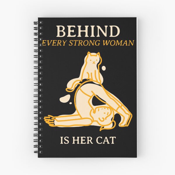 Item preview, behind every strong woman is her cat designed and sold by reka88.