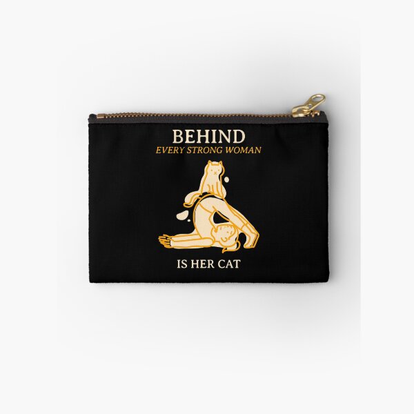 Item preview, behind every strong woman is her cat designed and sold by reka88.