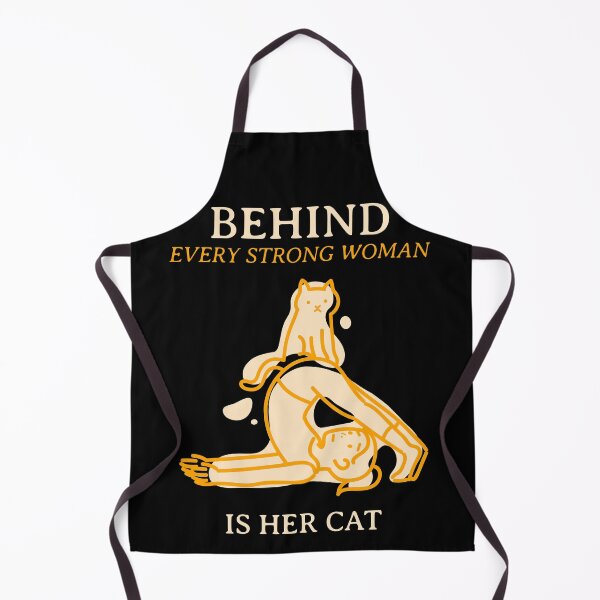 Item preview, behind every strong woman is her cat designed and sold by reka88.
