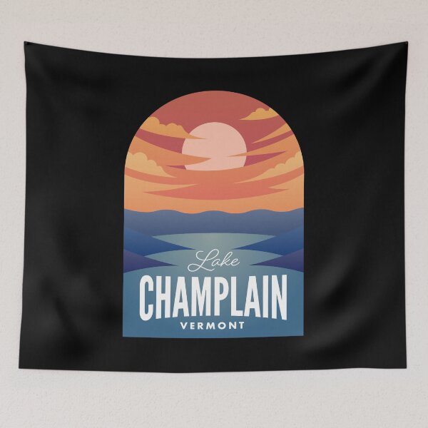 Item preview, Lake Champlain VT Retro Sunset designed and sold by HalpinDesign.