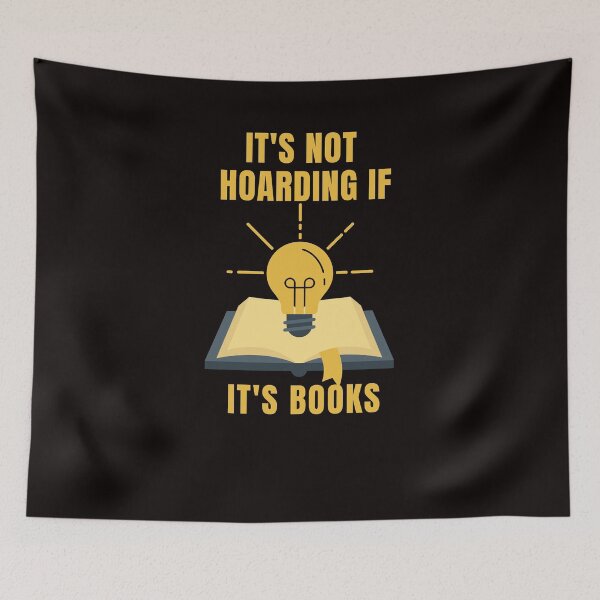Item preview, It's Not Hoarding If It's Books  designed and sold by bilal sibgui.