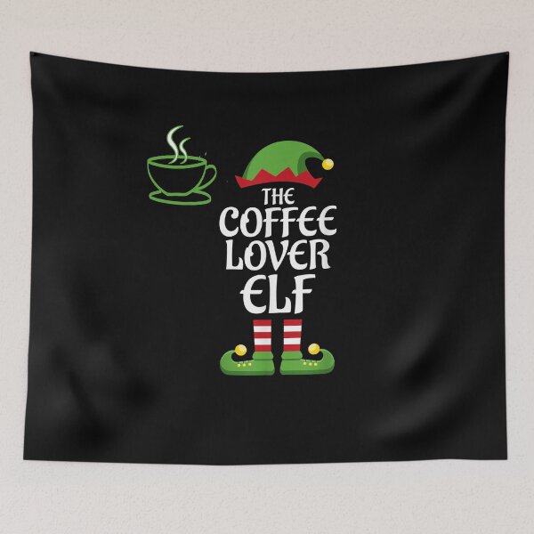 Item preview, the Coffee Lover Elf  Funny idea gift for nurse student and coffee lovers mornings designed and sold by wi trendshop.