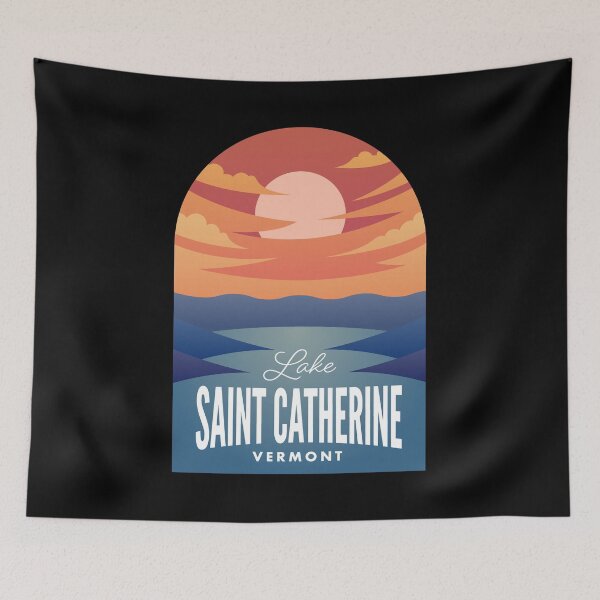 Item preview, Lake Saint Catherine VT Retro Sunset designed and sold by HalpinDesign.