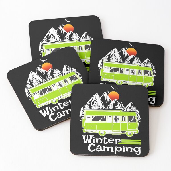 Item preview, Winter Camping Vintage RV Camper Recreational Vehicle designed and sold by CharJens.