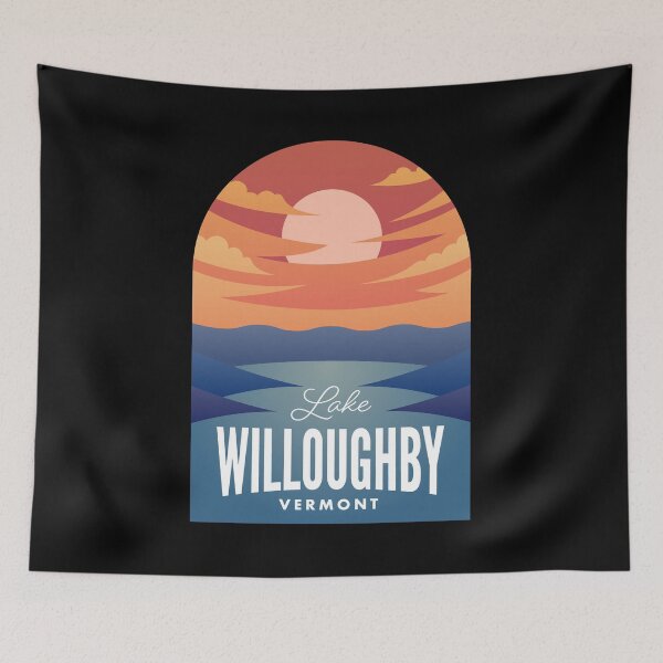 Item preview, Lake Willoughby VT Retro Sunset designed and sold by HalpinDesign.