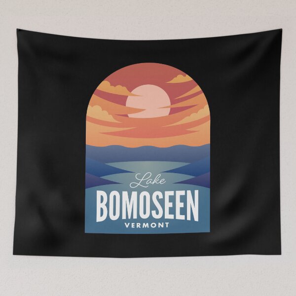 Item preview, Lake Bomoseen VT Retro Sunset designed and sold by HalpinDesign.