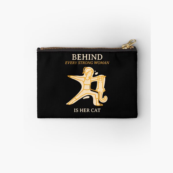 Item preview, behind every strong woman is her cat designed and sold by reka88.