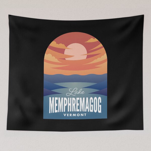 Item preview, Lake Memphremagog VT Retro Sunset designed and sold by HalpinDesign.