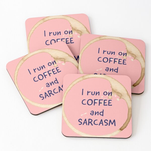 Item preview, I run on coffee and sarcasm designed and sold by vyascreations.