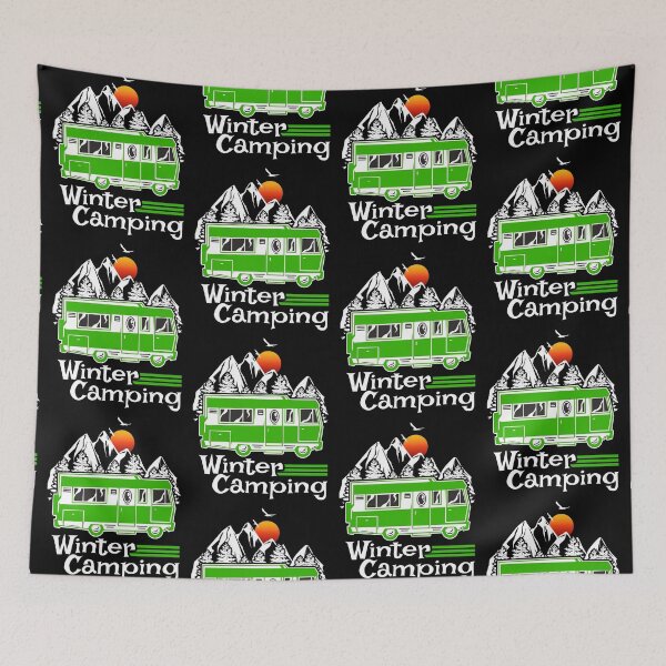 Item preview, Winter Camping Vintage RV Camper Recreational Vehicle designed and sold by CharJens.