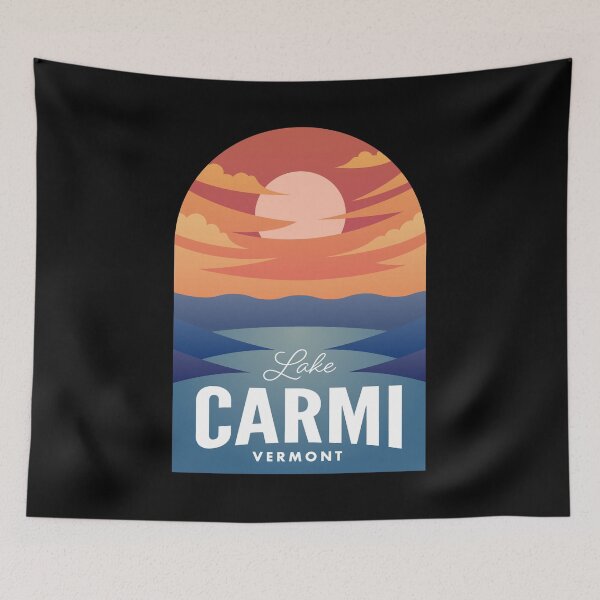 Item preview, Lake Carmi VT Retro Sunset designed and sold by HalpinDesign.