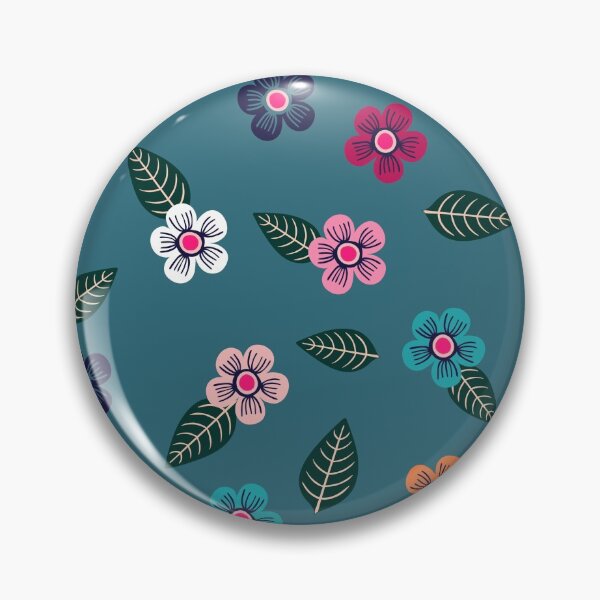 Item preview, Julie’s Garden Scattered Flowers Teal designed and sold by ToEllaBloom.
