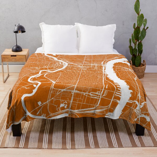 Item preview, Philadelphia, Pennsylvania, City Map - Orange designed and sold by helloadventure.