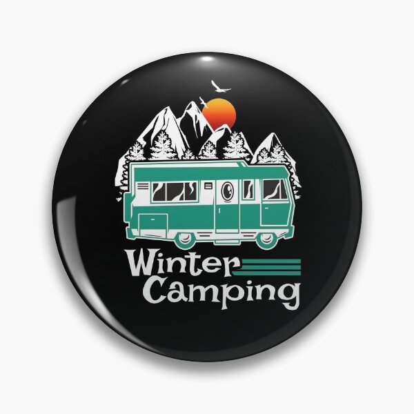 Item preview, Winter Camping Vintage RV Camper Recreational Vehicle designed and sold by CharJens.